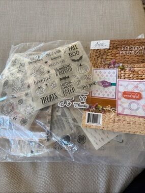 Stamps and card making instructions